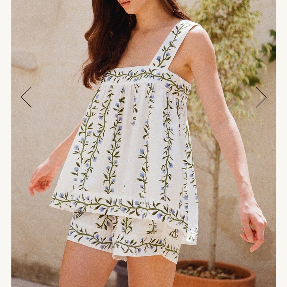 Floral Print Women's Pajama Set